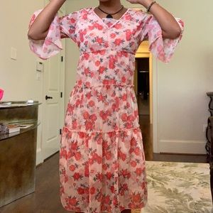 Floral midi dress